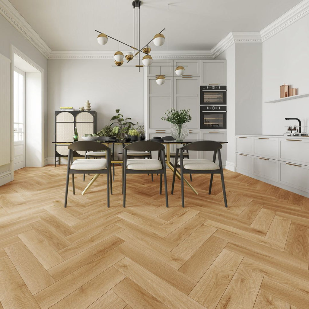 Vivastep Waterproof Laminate Ridge Oak Herringbone £25.48m2 + VAT